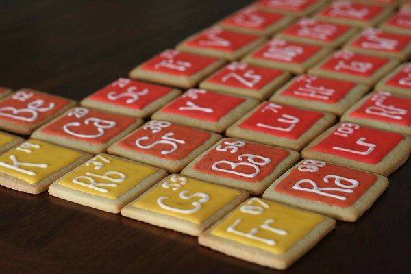 science cookies periodic table cookies